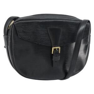 LOUIS VUITTON Epi Jeune Fille MM Shoulder Bag Black M52152 LV Auth ep12297